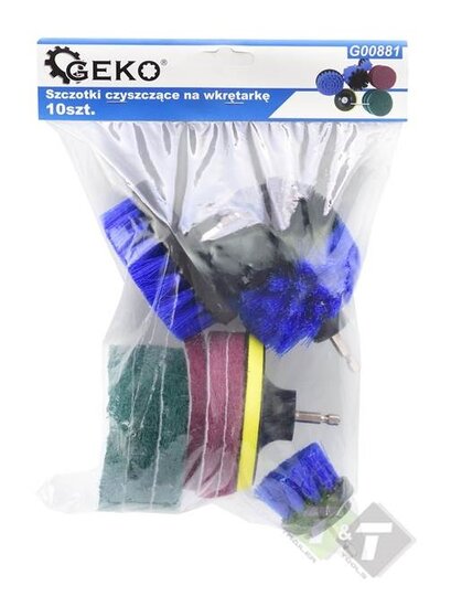 Polijstset - 10 dlg - Schuurschijf set - Poetspad set - GEKO