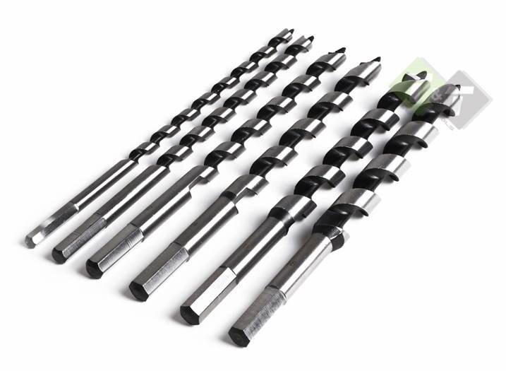 Slangenboor set - 6 delig - Boren set hout - Houtboren - Benson