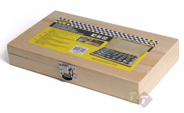 Slangenboor set - 6 delig - Boren set hout - Houtboren - Benson