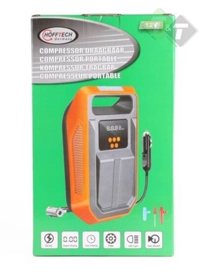 Draagbare compressor 12 Volt - Compressor - 150PSI - Lucht compressor - Hofftech