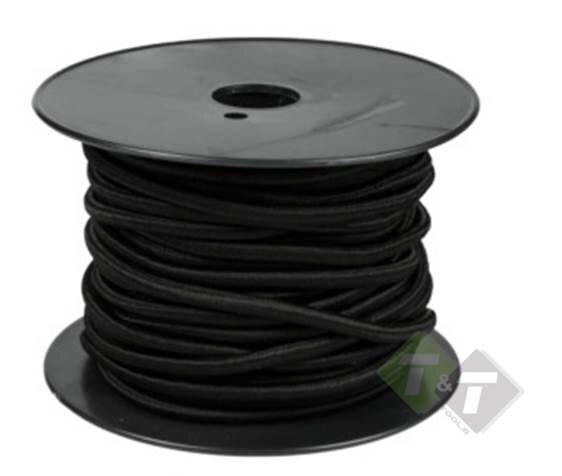 Zwarte elastiek op rol - 8mm - 20 meter - Benson