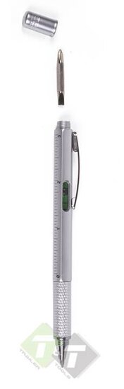 Multi pen - incl. waterpas en schroevendraaier - 4 in 1 - Benson