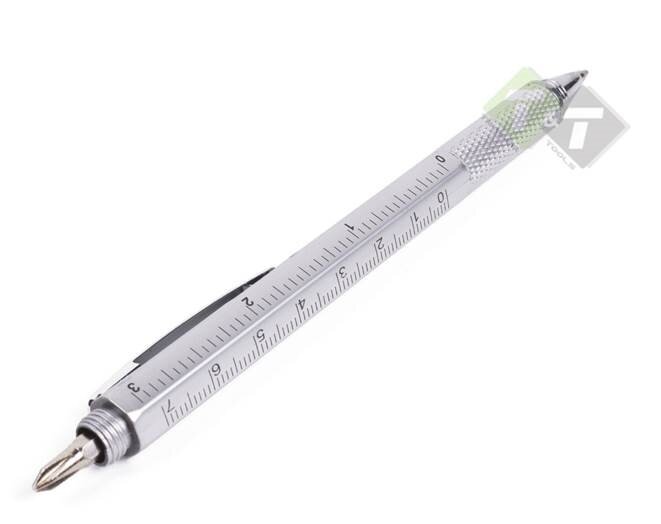 Multi pen - incl. waterpas en schroevendraaier - 4 in 1 - Benson