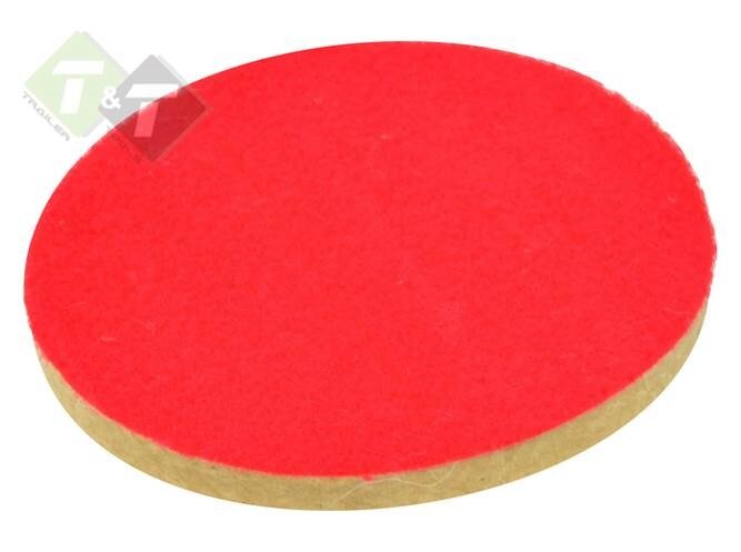 Vilt polijstpad met klittenband - 125x8 mm - Polijstvilt - Polijstschijf - GEKO
