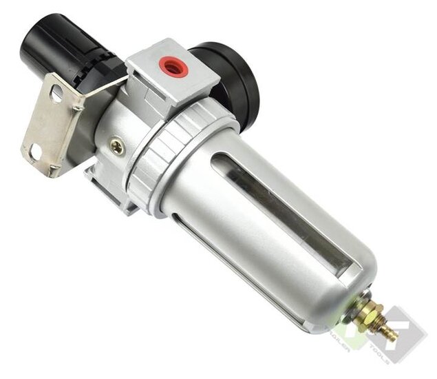Drukregelaar met filter - 3/8 duims - Max druk 10 bar - Compressor regelaar - GEKO