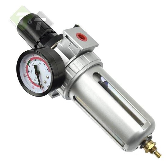 Drukregelaar met filter - 3/8 duims - Max druk 10 bar - Compressor regelaar - GEKO