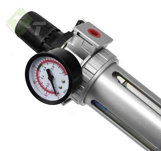 Drukregelaar met filter - 3/8 duims - Max druk 10 bar - Compressor regelaar - GEKO