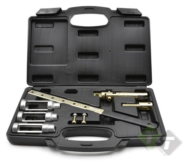 Klepveer spanner set - 8 dlg - Klepsteel afdichting set - GEKO