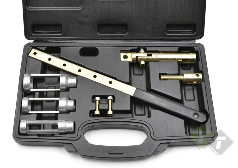 Klepveer spanner set - 8 dlg - Klepsteel afdichting set - GEKO