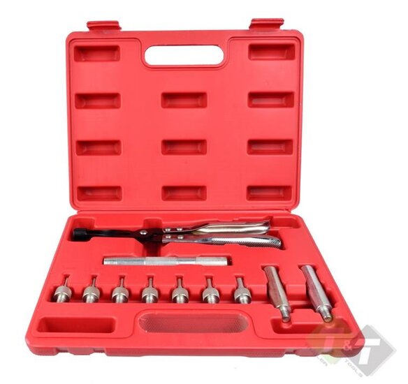 Klepsteel afdichtrubber tang set - 11 dlg - Klepsteel afdichting set - GEKO