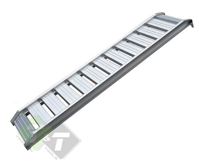 Oprijplaat aluminium - 181x30x8,5 cm - Max belasting 150KG - Oprijplank - Per stuk