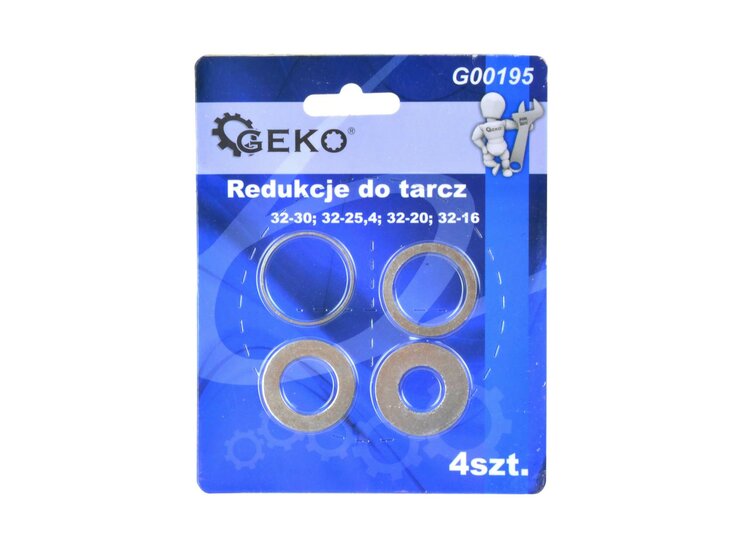 Reduceerring set - 4 delig - Verloopring voor Cirkelzaagblad - Reductie ring - GEKO