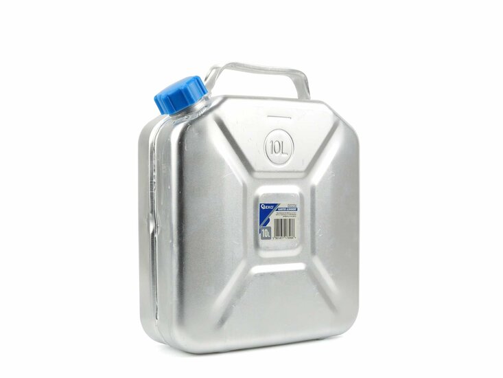 Aluminium jerrycan - 10 liter - Vloeistoftank - Kan - GEKO