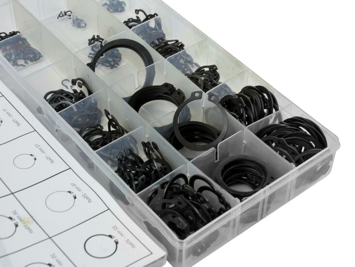 Borgring set - 300 dlg - buitenwerks assortiment - Seegerring clips - GEKO