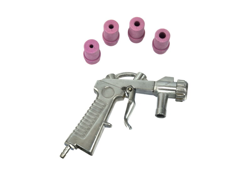 Zandstraalpistool met keramische koppen - Voor 90/220/350 liter - Zandstraal pistool - GEKO