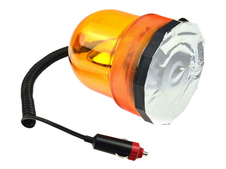 Zwaailamp Gloeilamp - Oranje - Magnetisch - 12V - GEKO