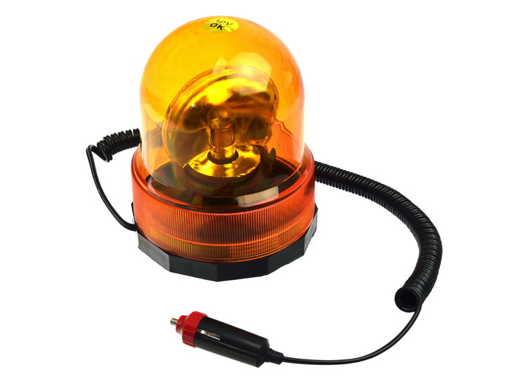 Zwaailamp Gloeilamp - Oranje - Magnetisch - 12V - GEKO