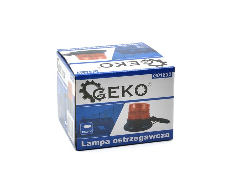 Zwaailamp 12LED Oranje - Waarschuwingslamp - Magneet - 12/24V - GEKO