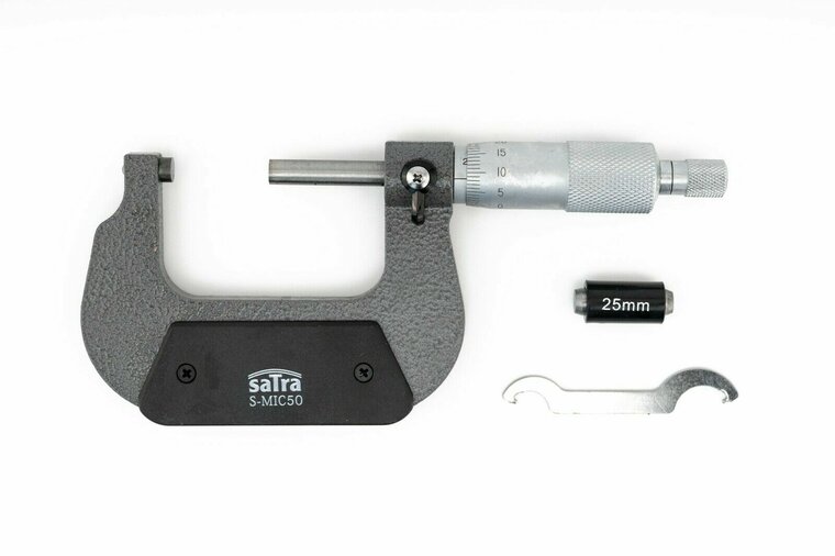 Micrometer - Schroefmaat 25 tot 50 mm - Buitenschroefmaat schuifmaat - SATRA