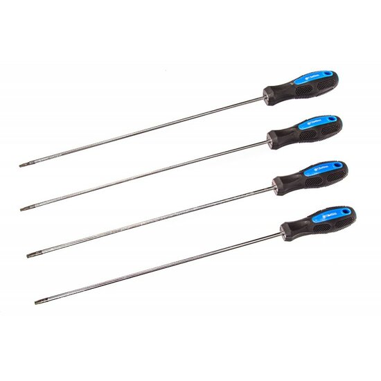 Extra lange torx schroevendraaier set - 4 dlg - Schroevendraaier - Torx - SATRA