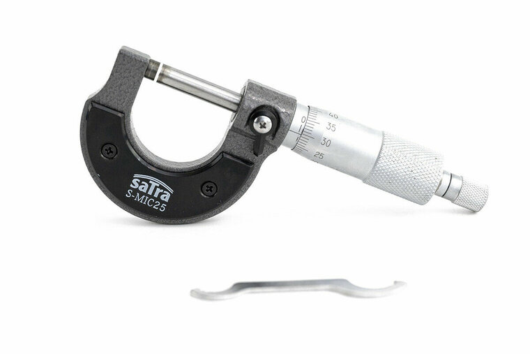 Micrometer - Schroefmaat 0 tot 25 mm - Buitenschroefmaat schuifmaat - SATRA