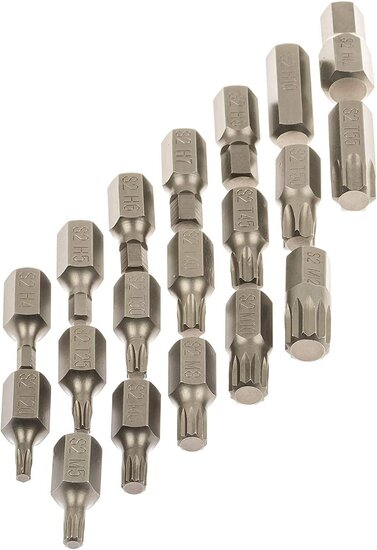 Bitset - 40 delig - Inbus, Torx en Spline bit set - SATRA