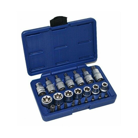 Torx bit dop set - 23 delig - Doppenset - Bittenset - ASTA