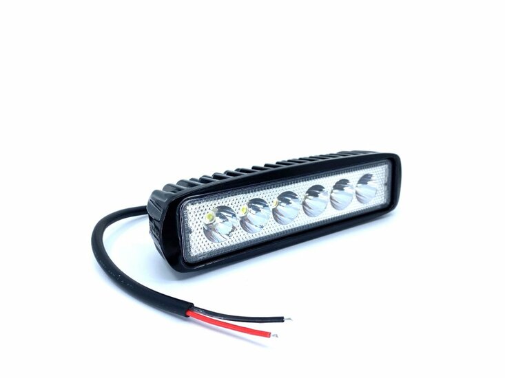 Werklamp LED - 18 Watt - Ledlamp - 6 LEDS - 12/24 Volt - Verstraler