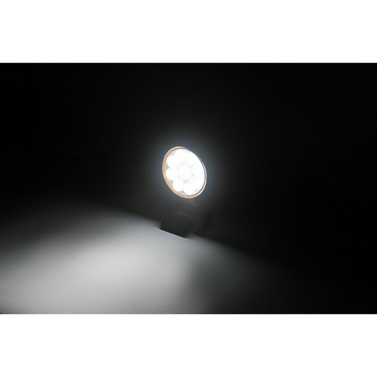 Werklamp rond LED - 18 Watt - Ledlamp - 9 LEDS - 12/24 Volt - Verstraler