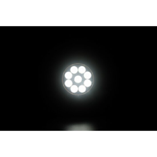 Werklamp rond LED - 18 Watt - Ledlamp - 9 LEDS - 12/24 Volt - Verstraler
