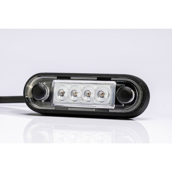 Zijmarkeringslamp wit - 4 LEDS - 12/24 volt - Contourlamp - Zijlamp - Fristom