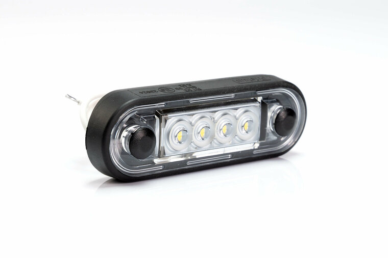 Zijmarkeringslamp wit - 4 LEDS - 12/24 volt - Contourlamp - Zijlamp - Fristom
