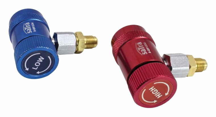 Airco snelkoppeling R1234YF - Airco Vul Connectors - Rood en Blauw - SATRA