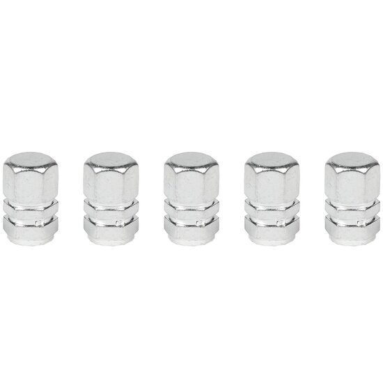 Aluminium ventieldop  set - 5 stuks - Ventieldoppen - Ventiel dop - Benson