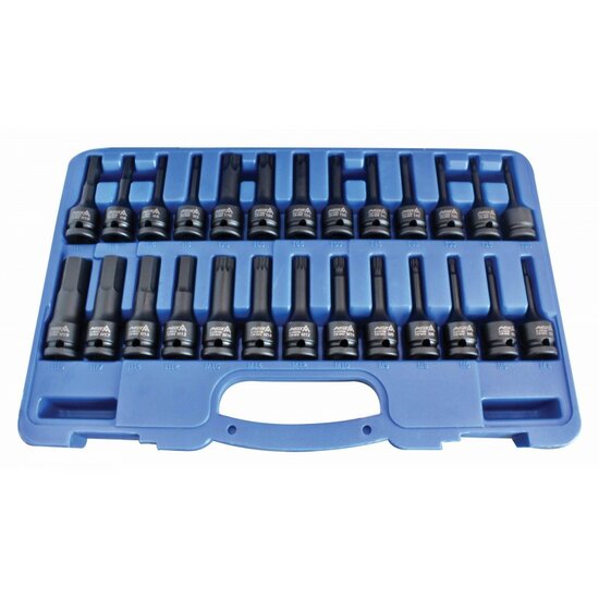 Krachtdoppen set - 26 delig - Torx, Inbus en Spline doppen set - 1/2 duims - ASTA