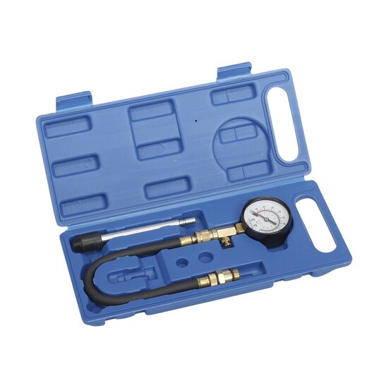 Compressiemeter benzinemotor - Drukmeter - Compressietester - 3 delig - XP Tools