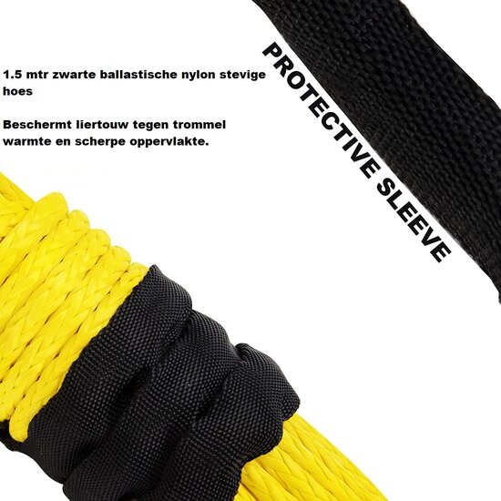 Synthetisch touw - Liertouw - Lier kabel - 6.3mm - 12m - Torso
