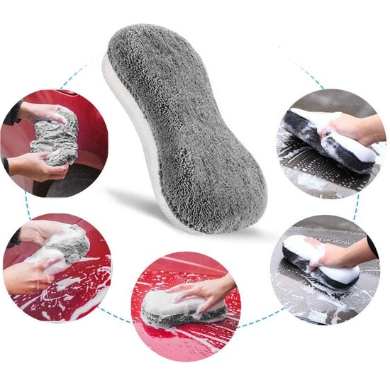Microvezel handschoen set - Auto washandschoen - 9 delig - Benson