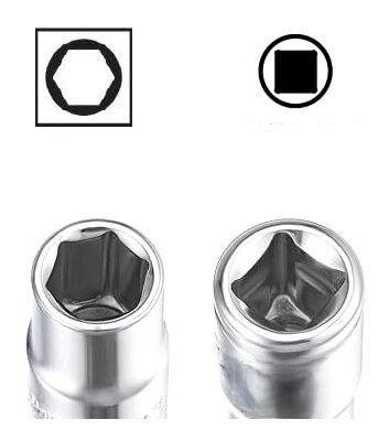 Dop 24mm 3/8" aansluiting - zeskantdop - 6 kant dop - 6 point socket - 3/8"socket 24 mm