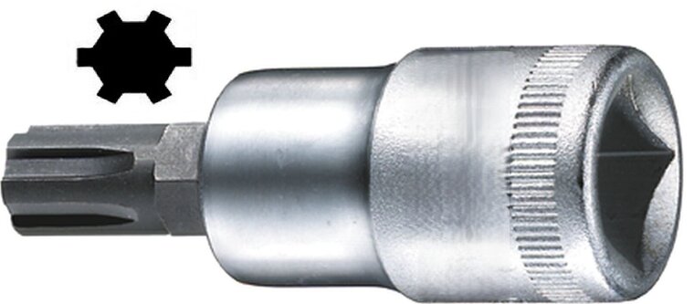 Ribe bit dop m6 55mm - ribe socket bit short - ribe socket - ribe screw