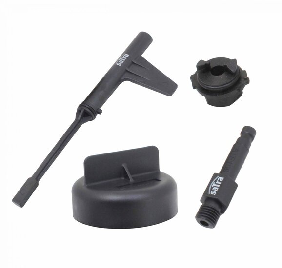 transmissie vloeistof vul adapter set mercedes - olie vullen/aftappen - satra