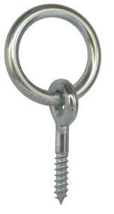 aanlegring met houtdraad - vastzetring 5x40 mm - muurring - oogbout houtdraad