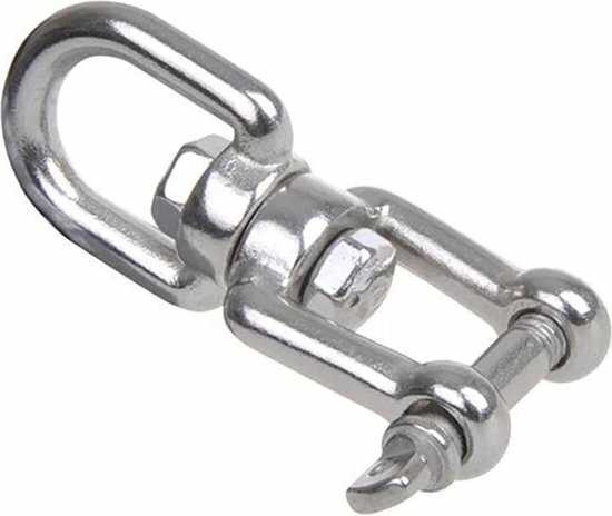 rvs wervel oog-gaffel - draairotol - swivel - draaioog - wartel
