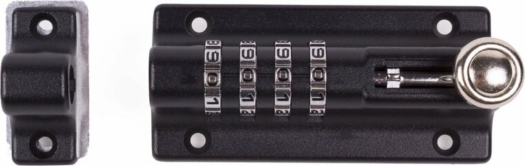 schuifgrendel met cijferslot 113 mm- schuif slot - schuifslot - deurschuif