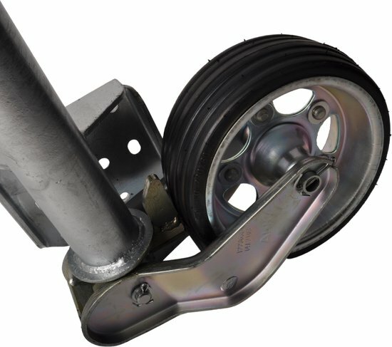neuswiel zwaar model rond 60mm automaat - aanhanger neus wiel - steunwiel klapbaar - alko