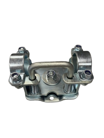 kantelbare neuswielklem 48 mm - steunpootklem - neuswielhouder - klem voor het neuswiel 