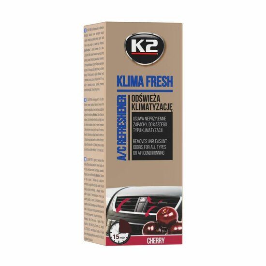 airco verfrisser cherry 150 ml - airco cleaner - airco reiniger - airconditioner spray - k2 klima