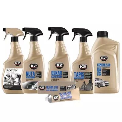 k2 bekledingsreiniger met verstuiver voor auto - caravan - camper - boot en andere oppervlaktes - 770 ml fles be