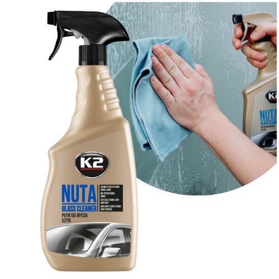 k2 nuta glascleaner - ruiten schoonmaakmiddel - ramen cleaner - autoruiten schoonmaak middel - auto ruiten reiniger