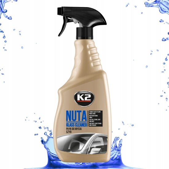 k2 nuta glascleaner - ruiten schoonmaakmiddel - ramen cleaner - autoruiten schoonmaak middel - auto ruiten reiniger